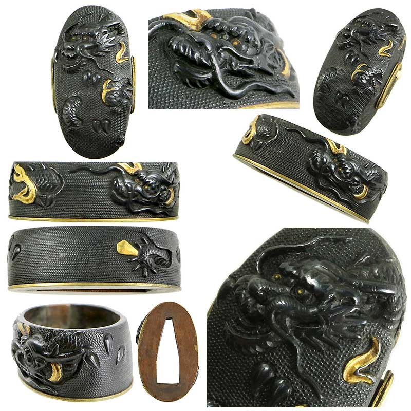 刀 縁頭 頭 龍 アンティーク 骨董 刀 縁頭 頭 龍 アンティーク 骨董