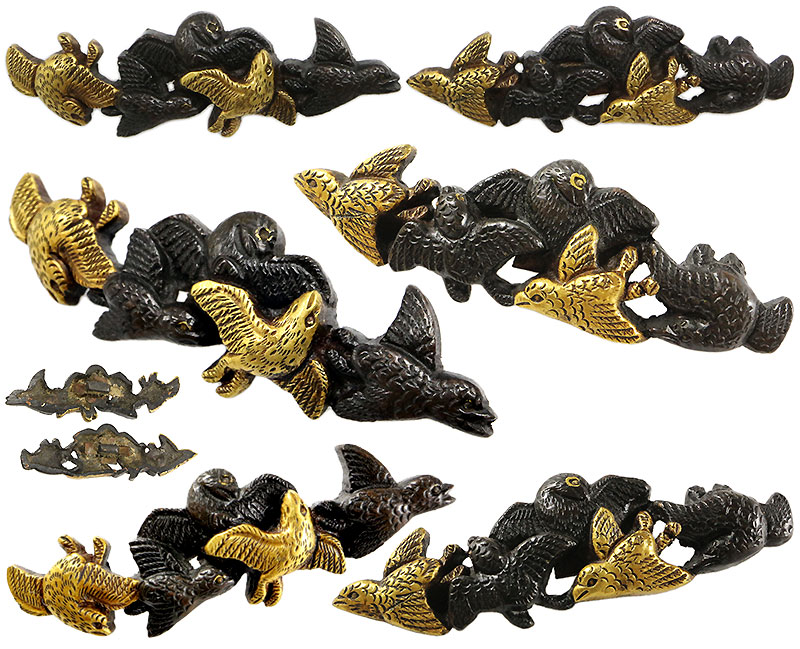 RITAO CHAN専用、時代銅製 春宗銘 鋳銅 「 竹虎 」 玉眼 BK72 RITAO