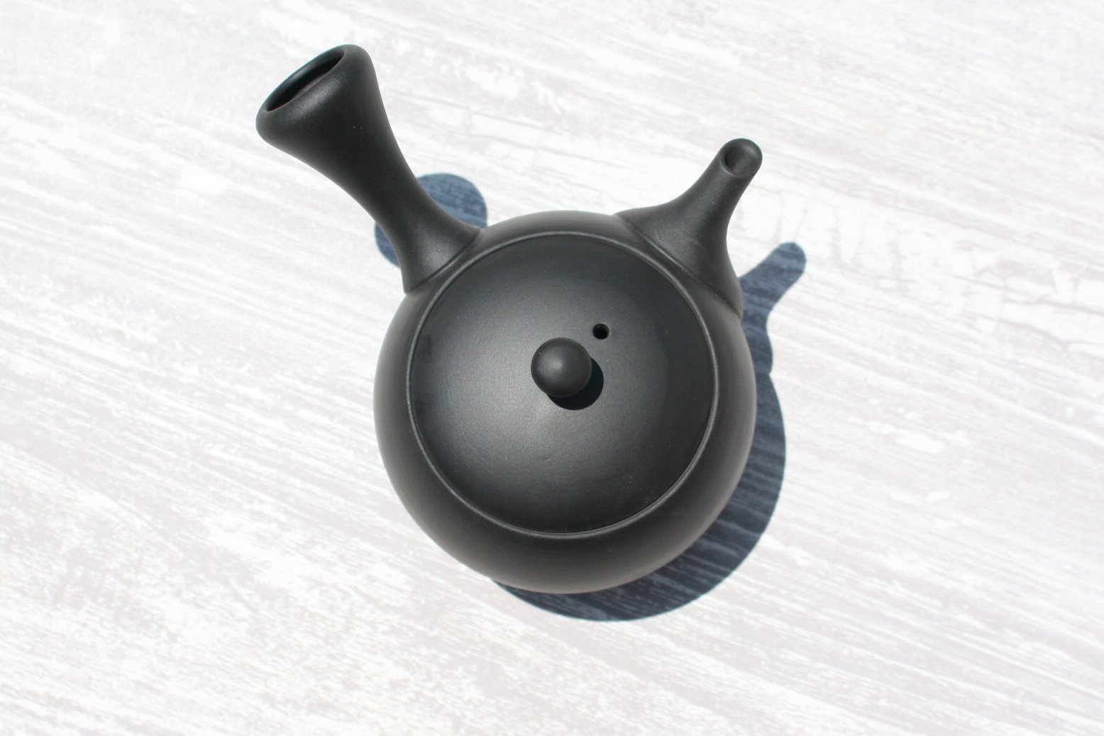 煎茶道具 益子焼 染付花文 大きめ急須 茶壷 時代箱 C R8055C 玉光窯 茶