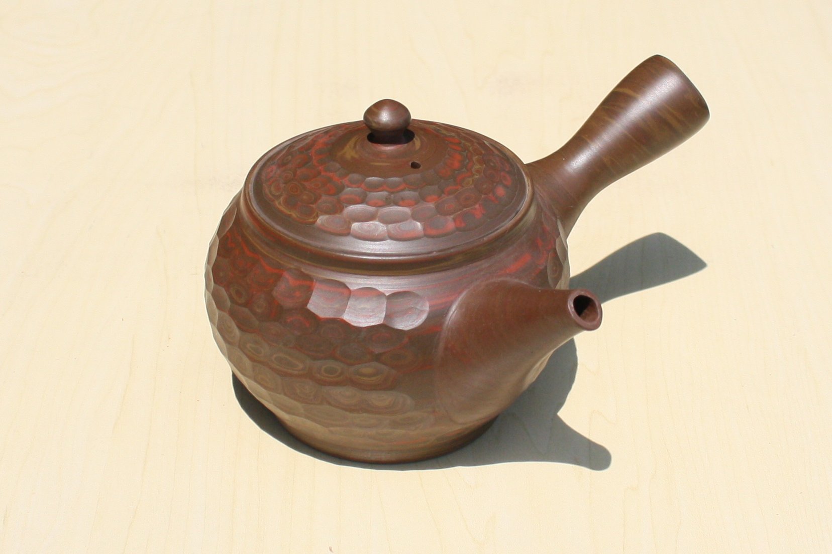 煎茶道具 常滑焼 小西洋平作 窯変泥 練込 茶器揃 共箱 M R5840 煎茶