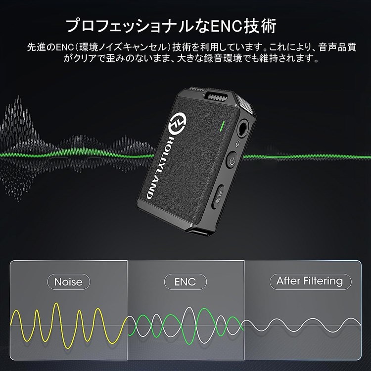 Hollyland Lark Max SOLO | ワイヤレスマイク-ワイヤレスラベリアマイク