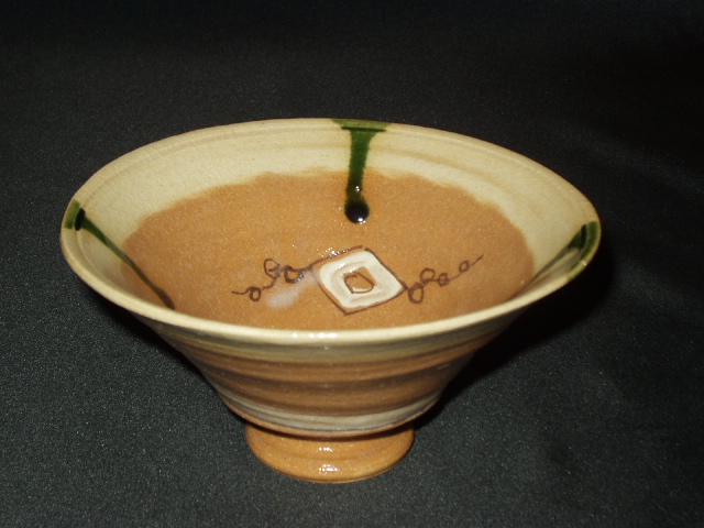 窯元 陶酔庵 作：藪下康一（号：禅牛）萩焼 織部酒杯 【公式通販】