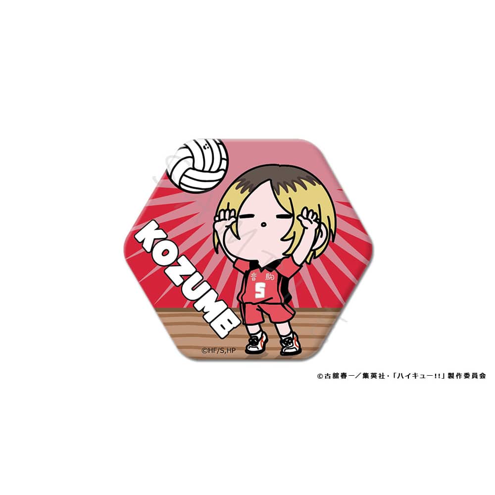 公式オンラインストアハイキュー!! mochocho 六角形缶バッジ 孤爪研磨