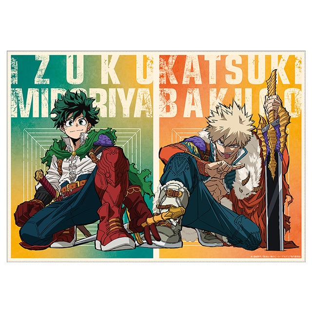 ヒロアカ 原画展 アートポスター 緑谷 デク 爆豪勝己 ダイナマイト 僕