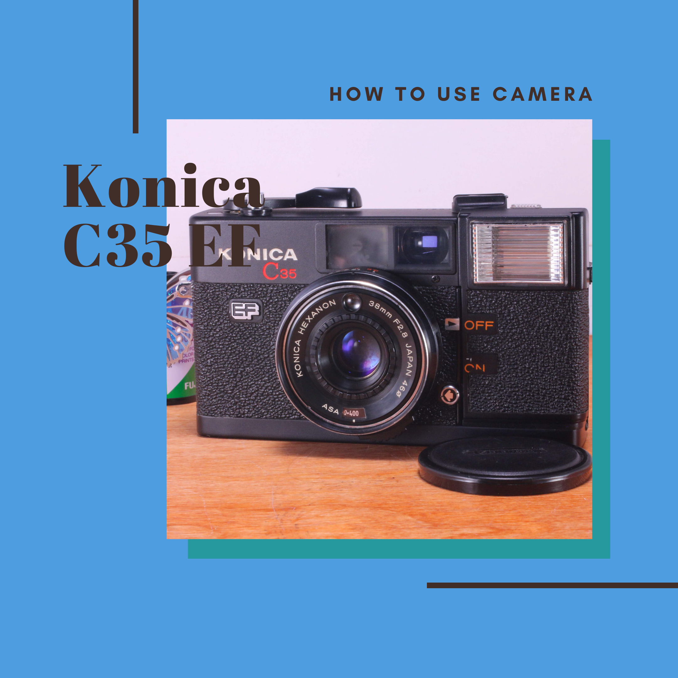 カメラ コニカ C35 かわいい！使いやすい！KONICA C35 フィルムカメラ