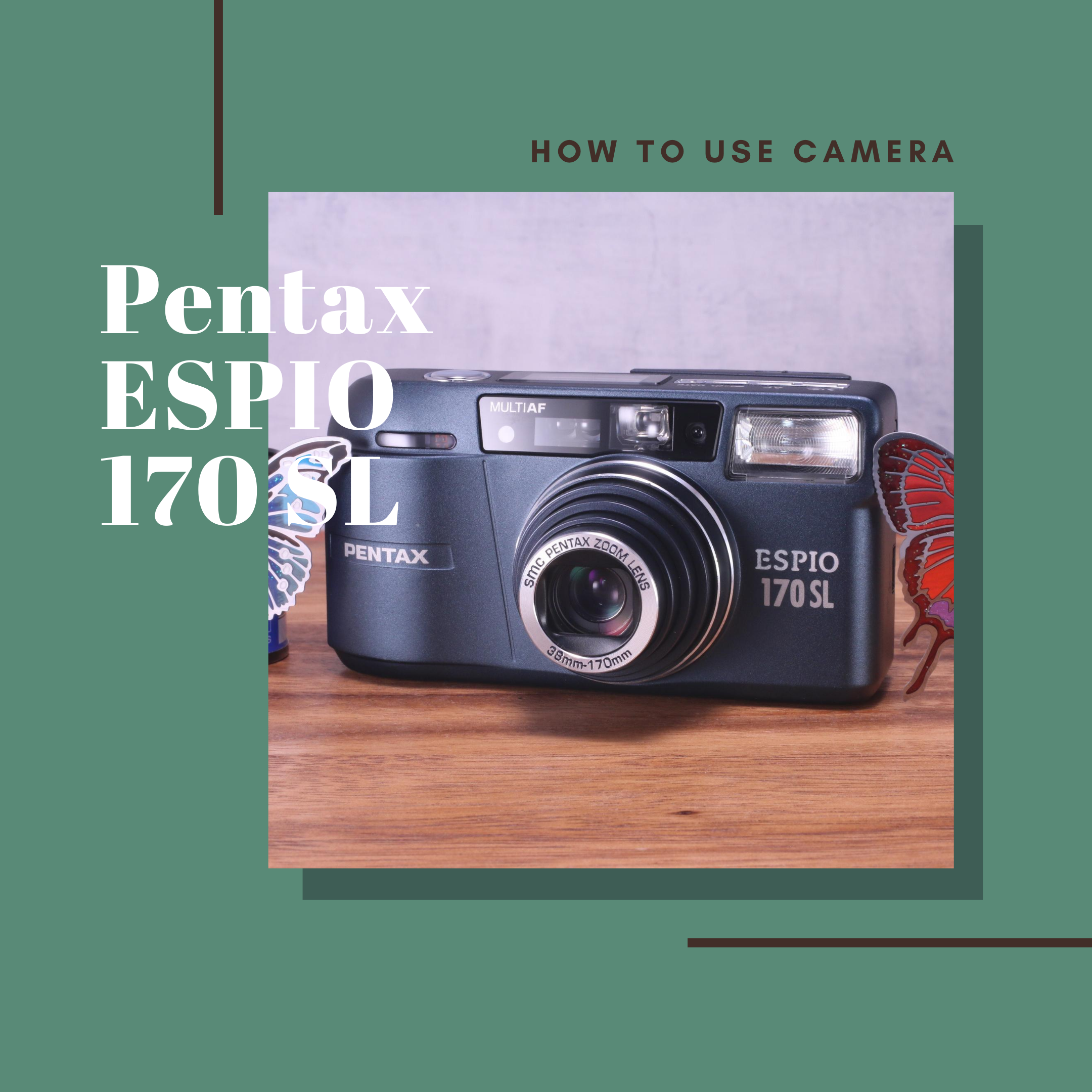 動作確認済 PENTAX ESPIO 170SL 115M フィルムカメラ 動作確認済