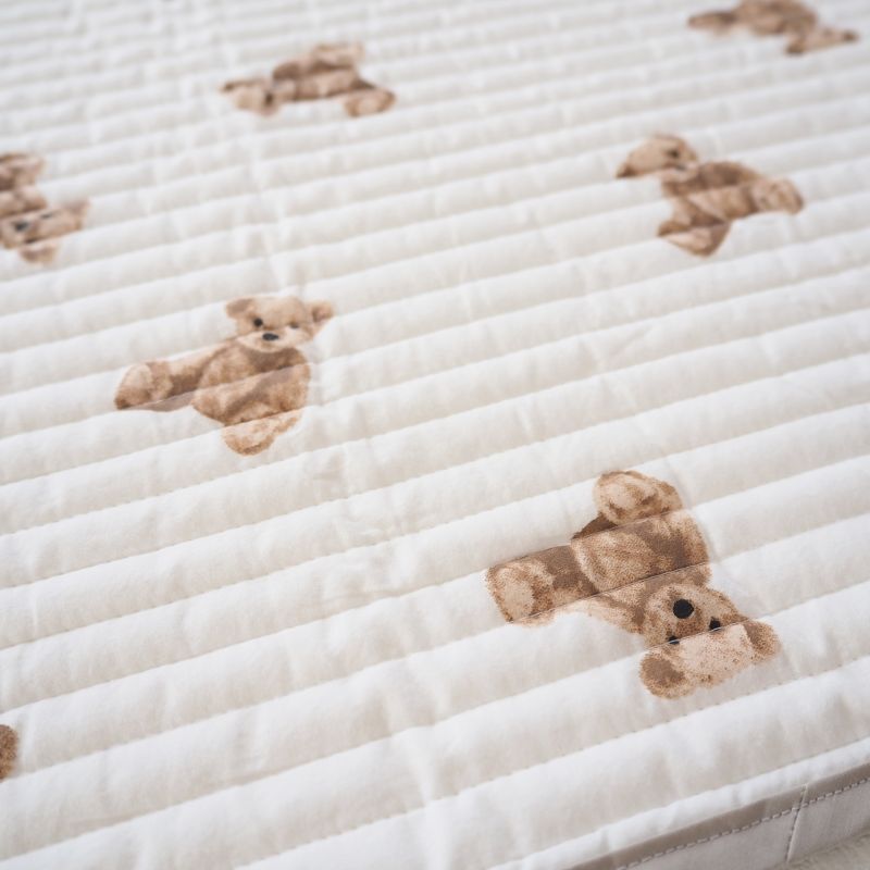 スクエアキルティングカフェマット：くまさん〈軽量/コンパクト