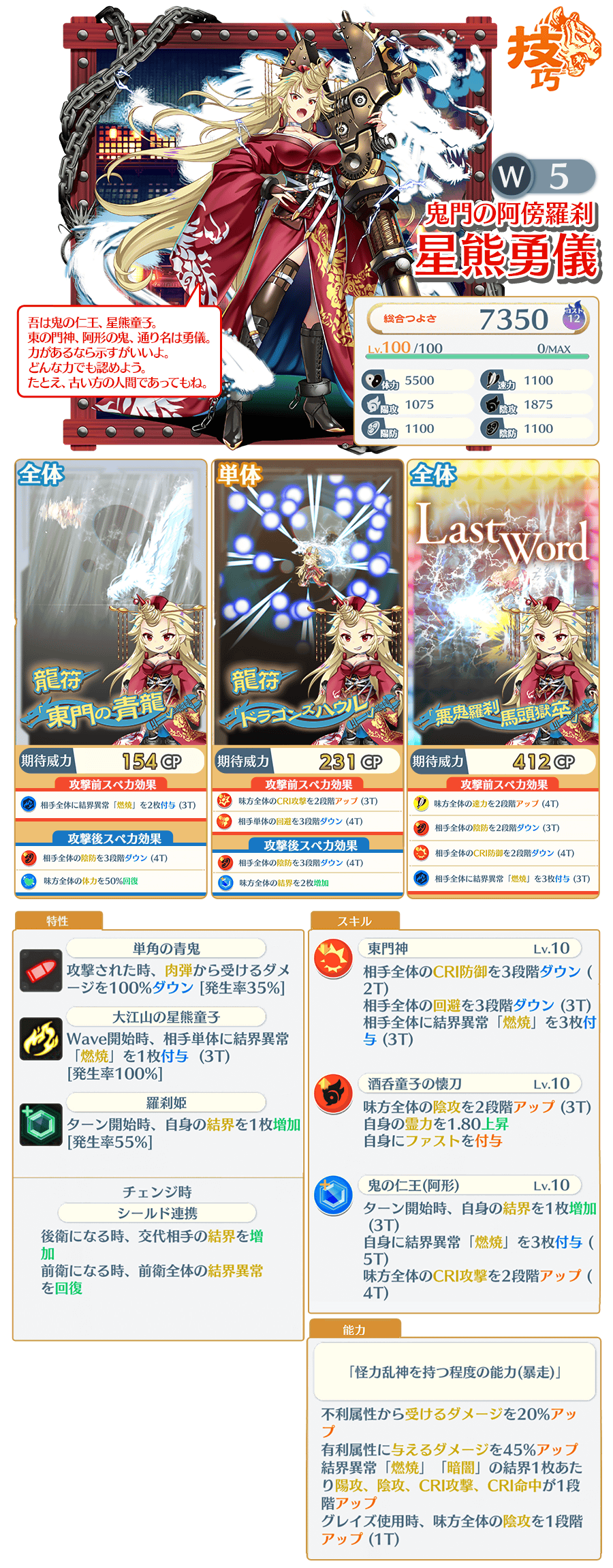 壊乱を制する青龍の鬼 超フェス」復刻おいのり開催 | 東方LostWord