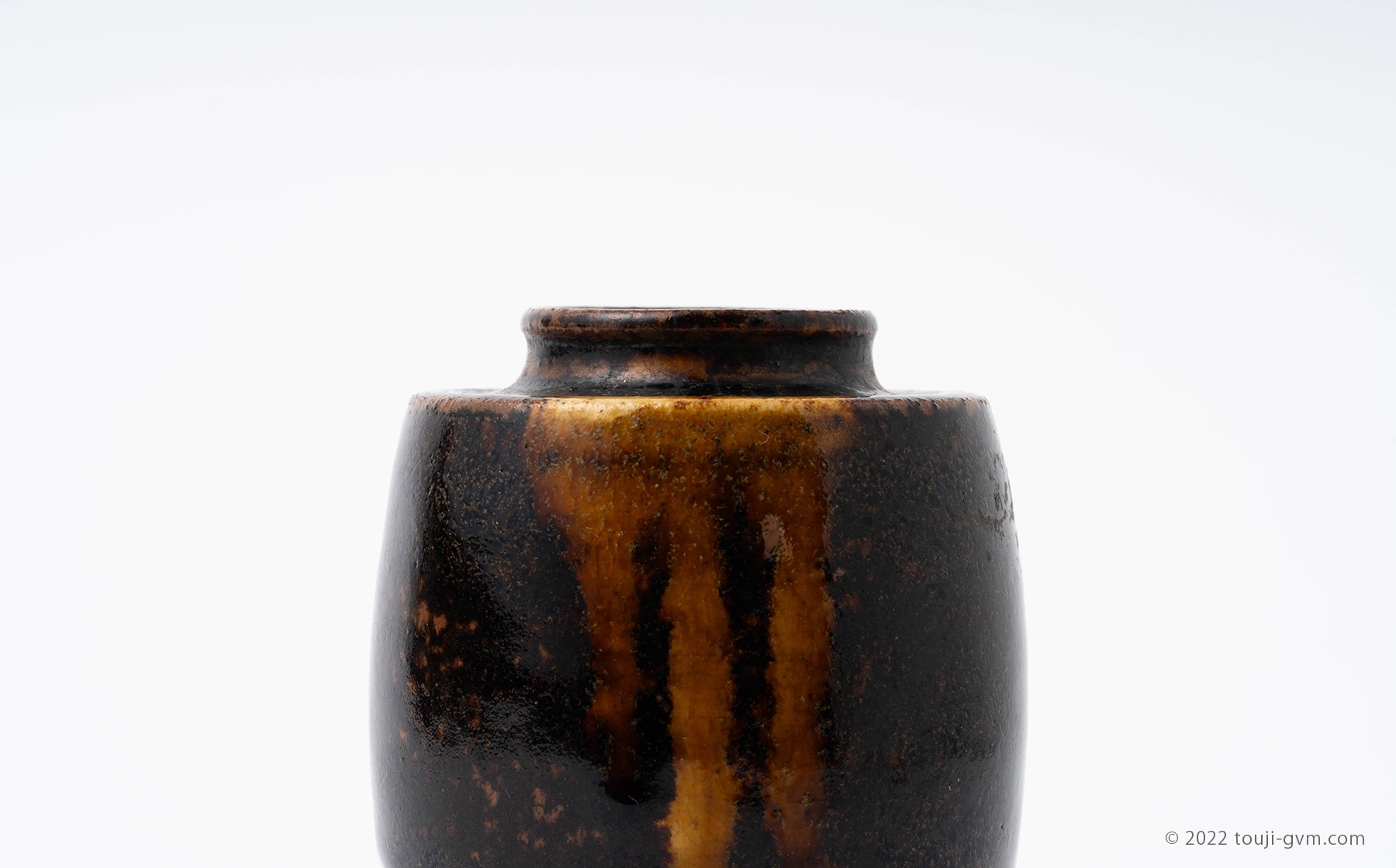 T482 建水 『石倉焼』『斎籐清祥 作』 共箱 茶道具 T482 建水