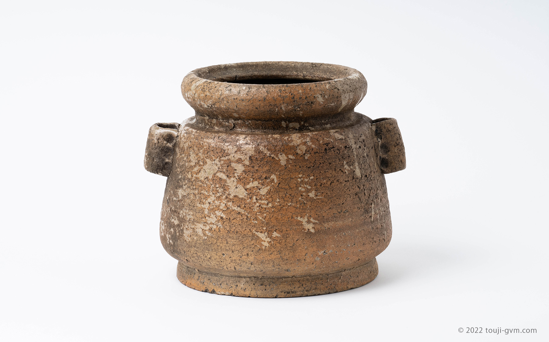 e3118 銅製 水指 茶道具 銅製 耳付水指 木箱入り 時代 水指 茶道具