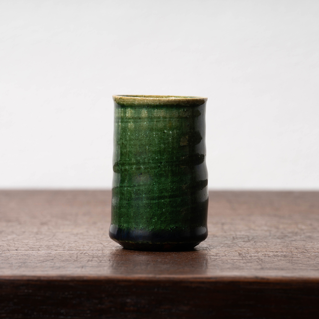 織部火入 - MIHO MUSEUM 古織部 赤織部 釉垂掛 敷瓦 重厚 釜敷 茶道具