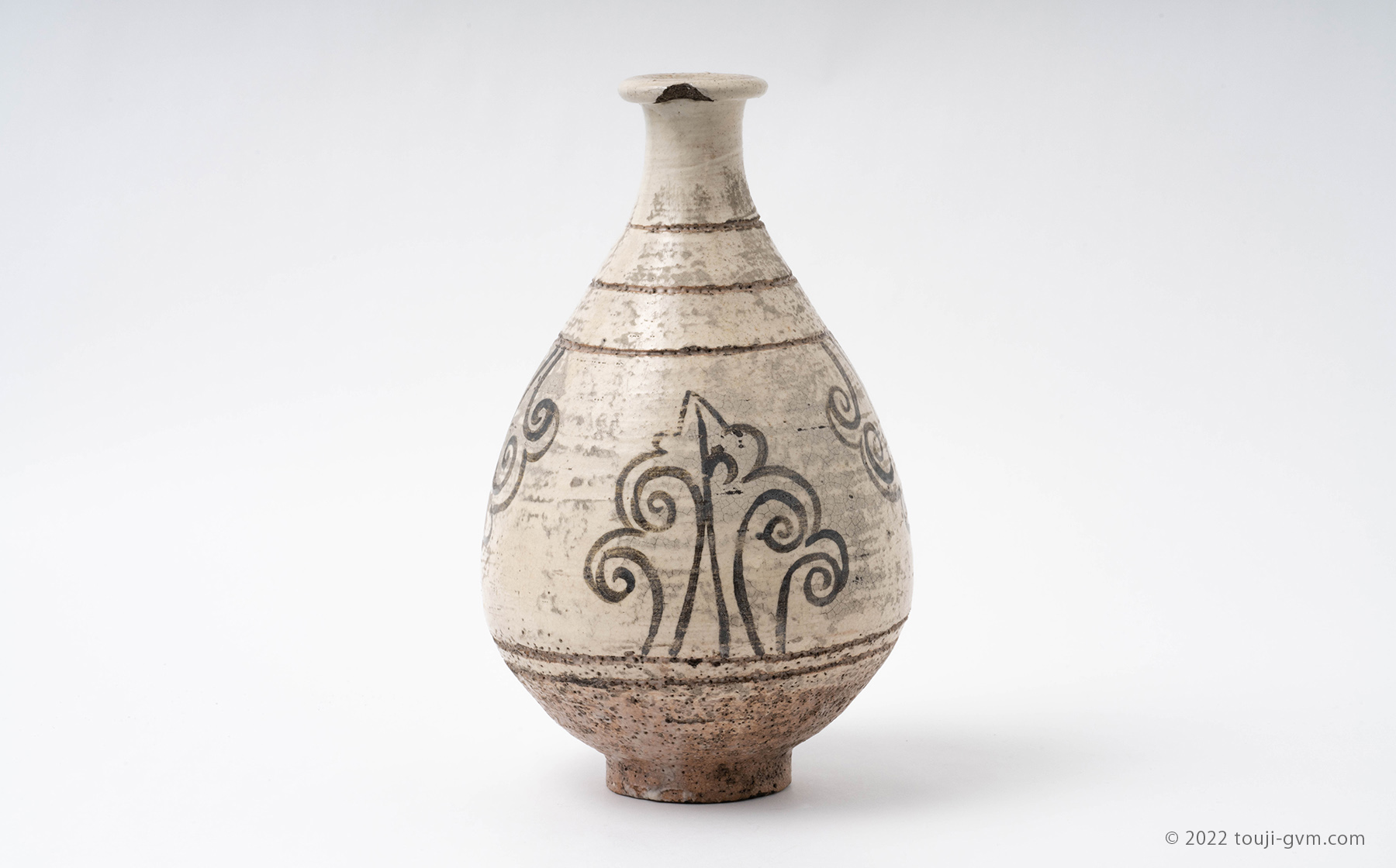 Y2596 中国美術 漢聲窯 林三江 結晶釉 神秘彩 壷 唐木台 箱 Y2596 中国