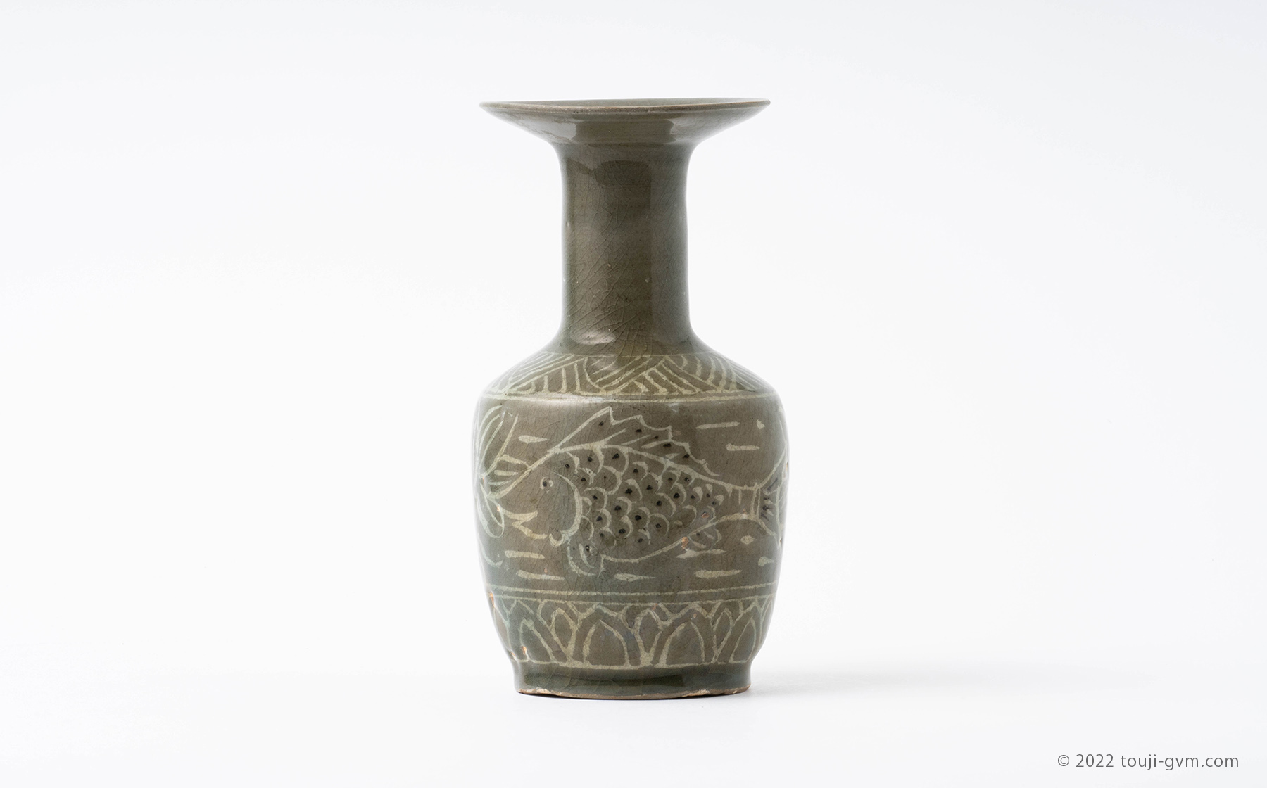 高麗青磁 湯呑 白黒象嵌 李朝 朝鮮美術 時代物骨董アンティーク 高麗