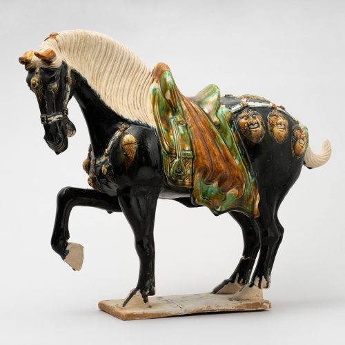 美術品 唐三彩 置物 馬 唐三彩 陶器の馬 5体セット 唐三彩 馬 置物 中国