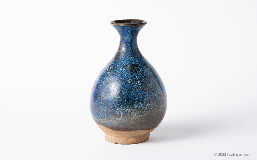 窯変釉 玉壺春瓶 – Iron glaze Alcohol bottle | 陶磁オンライン美術館