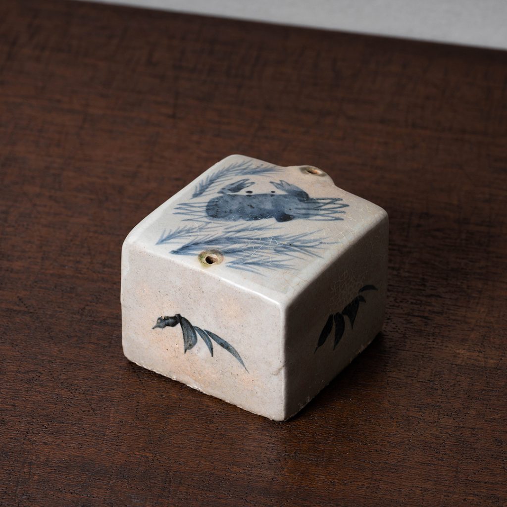 李朝風 青磁系 印あり（詳細不明）水滴 書道具・文房具コレクション 書