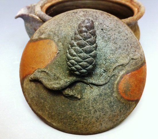 希少 入江光人司 備前 宝瓶 松毬摘 入江光人司 備前 宝瓶 松毬摘