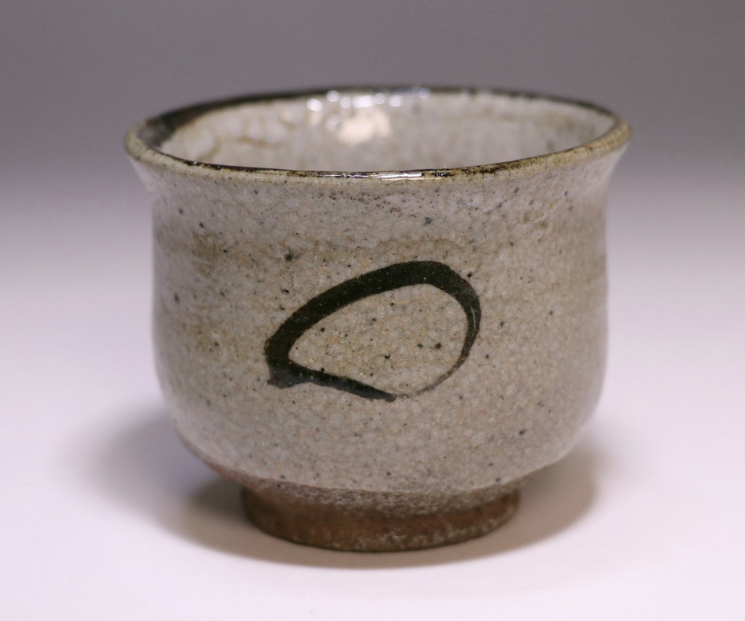 値下歓迎品 丸田宗彦 斑唐津彫ぐい呑 粉引ぐい呑 彦 値下