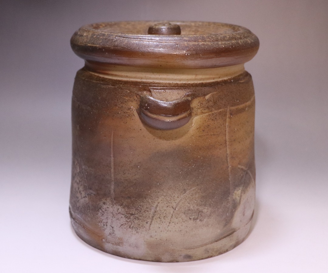 水指(こぼし) 備前焼 備前火襷水指 びぜんひだすきみずさし | 鶴田