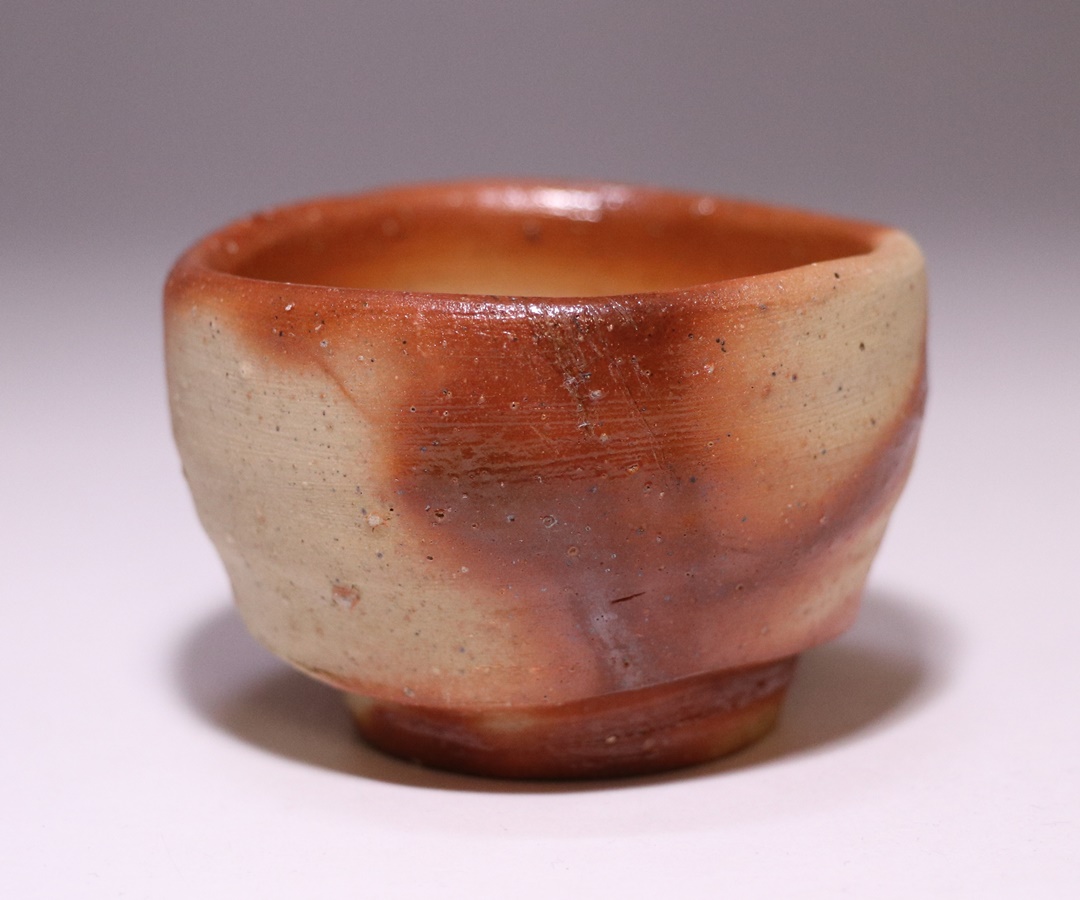 金重素山 作 「備前緋襷ぐい呑」 ～備前焼専門卸小売店 川口陶楽苑～