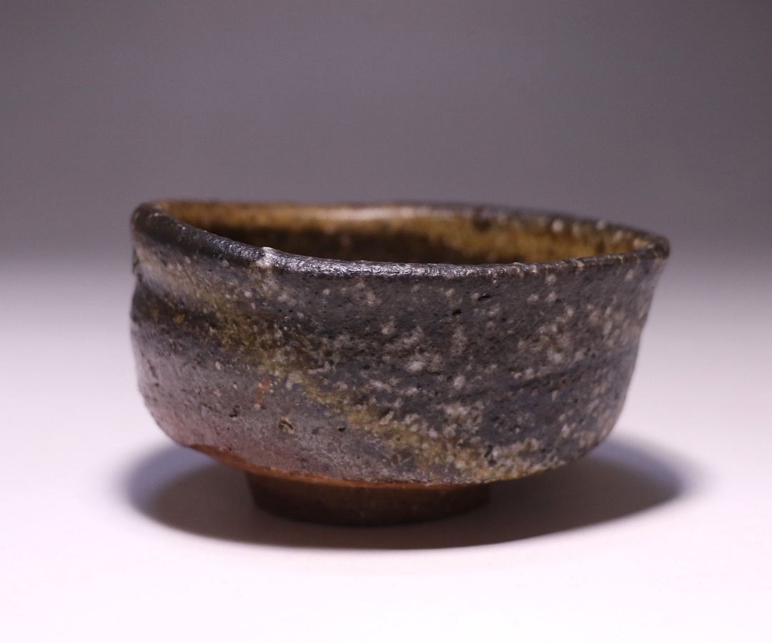 未使用☆大森礼二☆備前≪窯変黒≫徳利☆胡麻☆