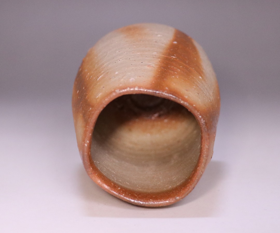 作家物 陶芸家 金重素山 備前 緋襷 盃 ぐい呑 酒器 円山窯 金重素山 作