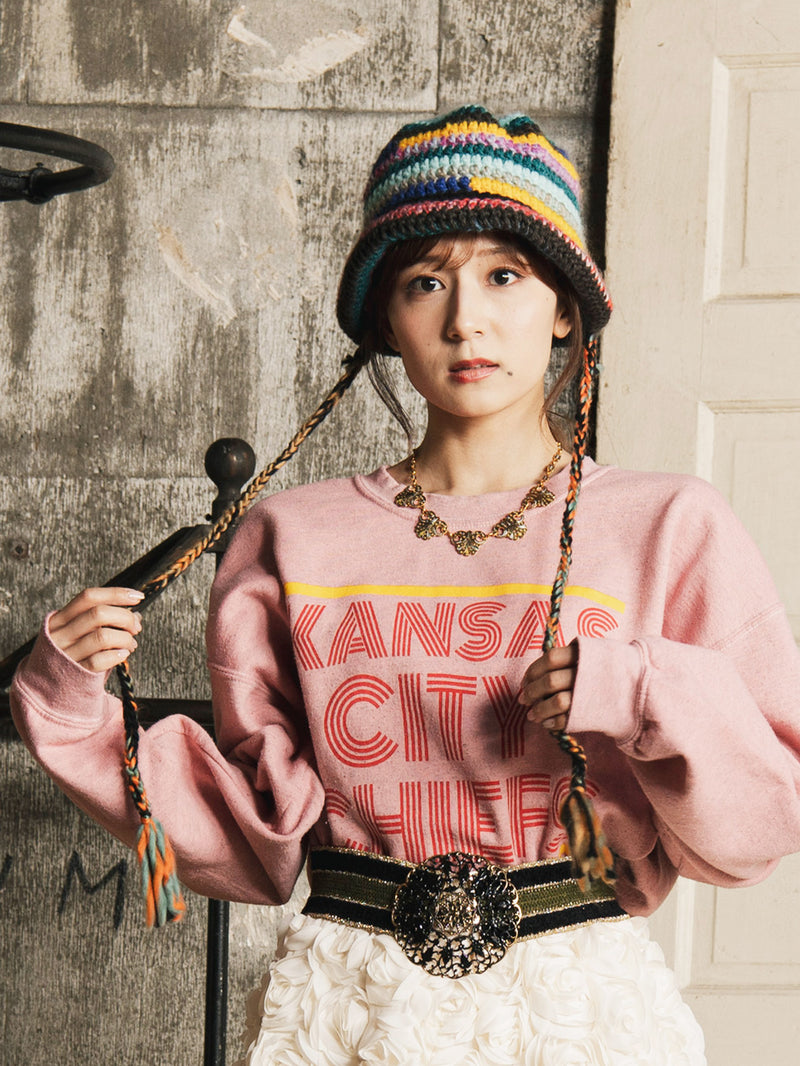 2色展開】マルチカラー クレイジーパターン ニットハット – 古着屋Top