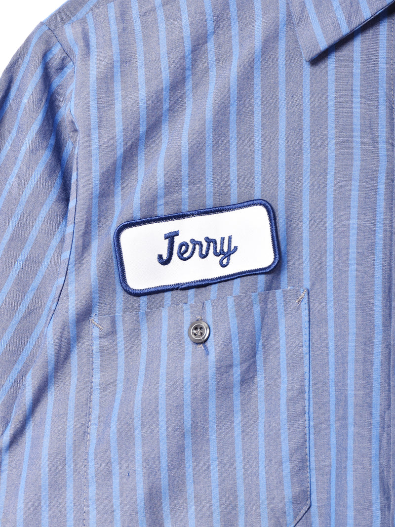 早い者勝ち】knosis ストライプ ワークシャツ 青 XL 新品未使用
