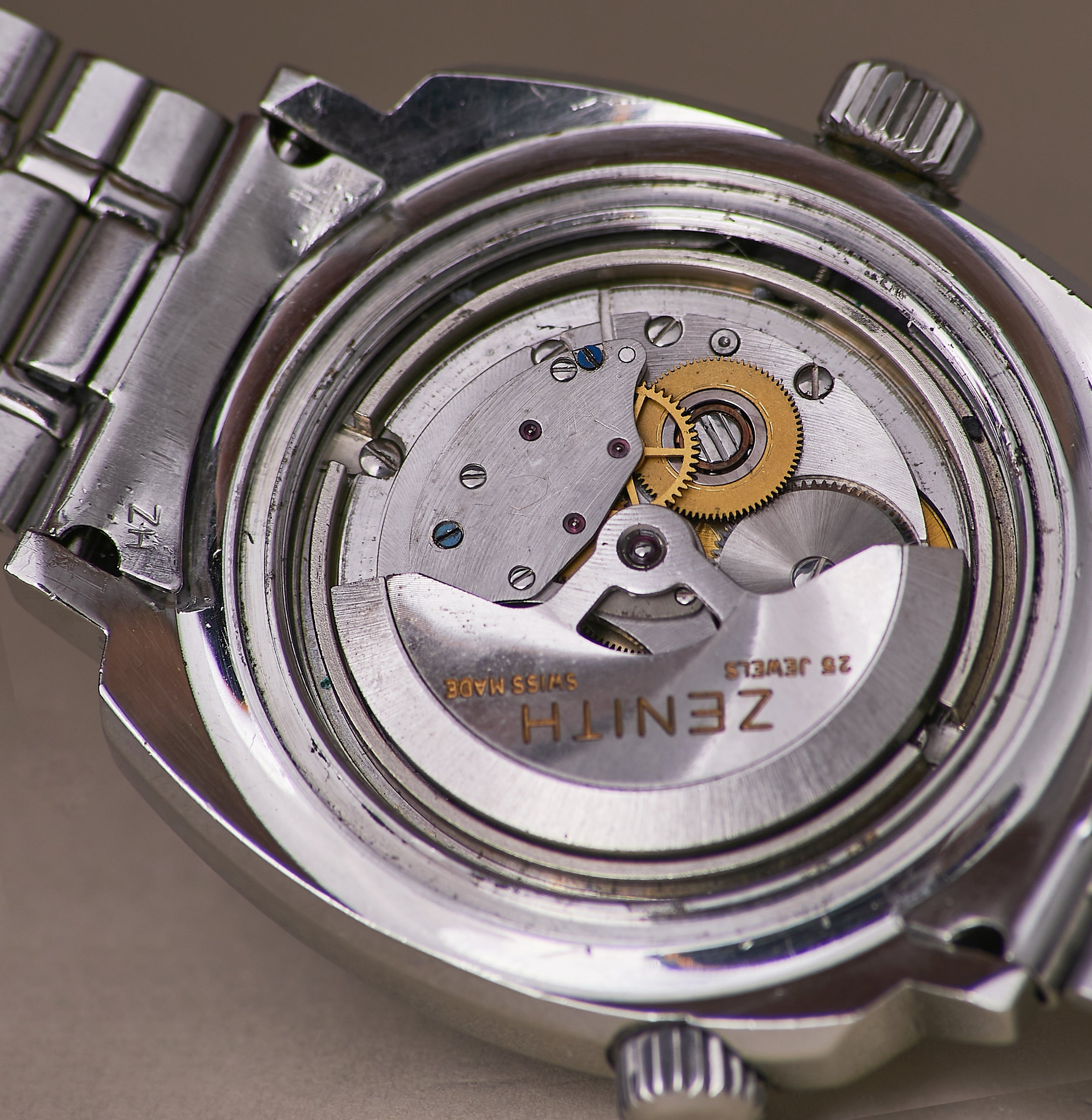 Zenith Super Sub Sea A3635 Vintage Diver Gay Freres Bracelet