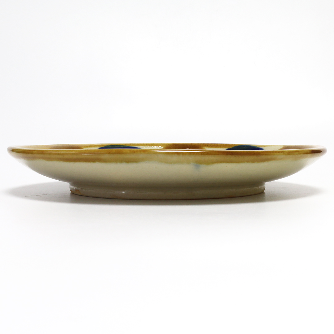 山本教行 岩谷窯 塩釉瑠璃鉢 鉢 ボウル 直径21.2センチ 陶器 民藝 山本