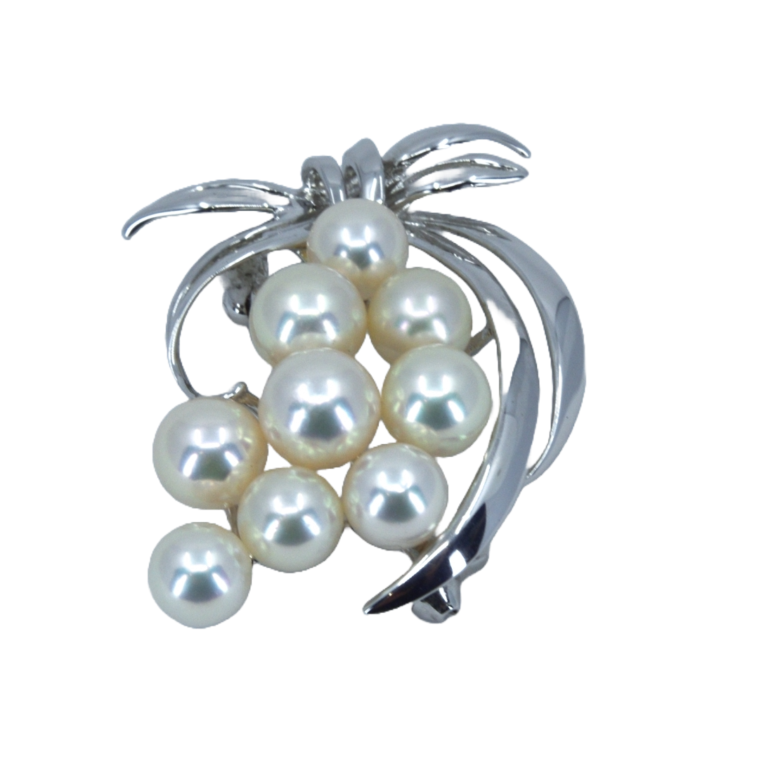 1735 ミキモトパールブローチSV925スターリングシルバー 1735 ミキモト