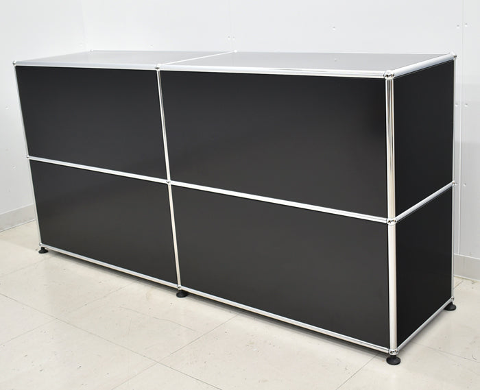 中古 USMハラー｜キャビネット テレビボード 2列2段 アントラサイト