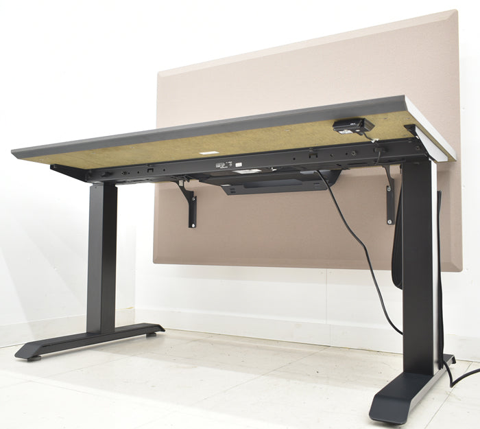 中古】コクヨ シークエンス 電動昇降デスク デスクトップパネル付