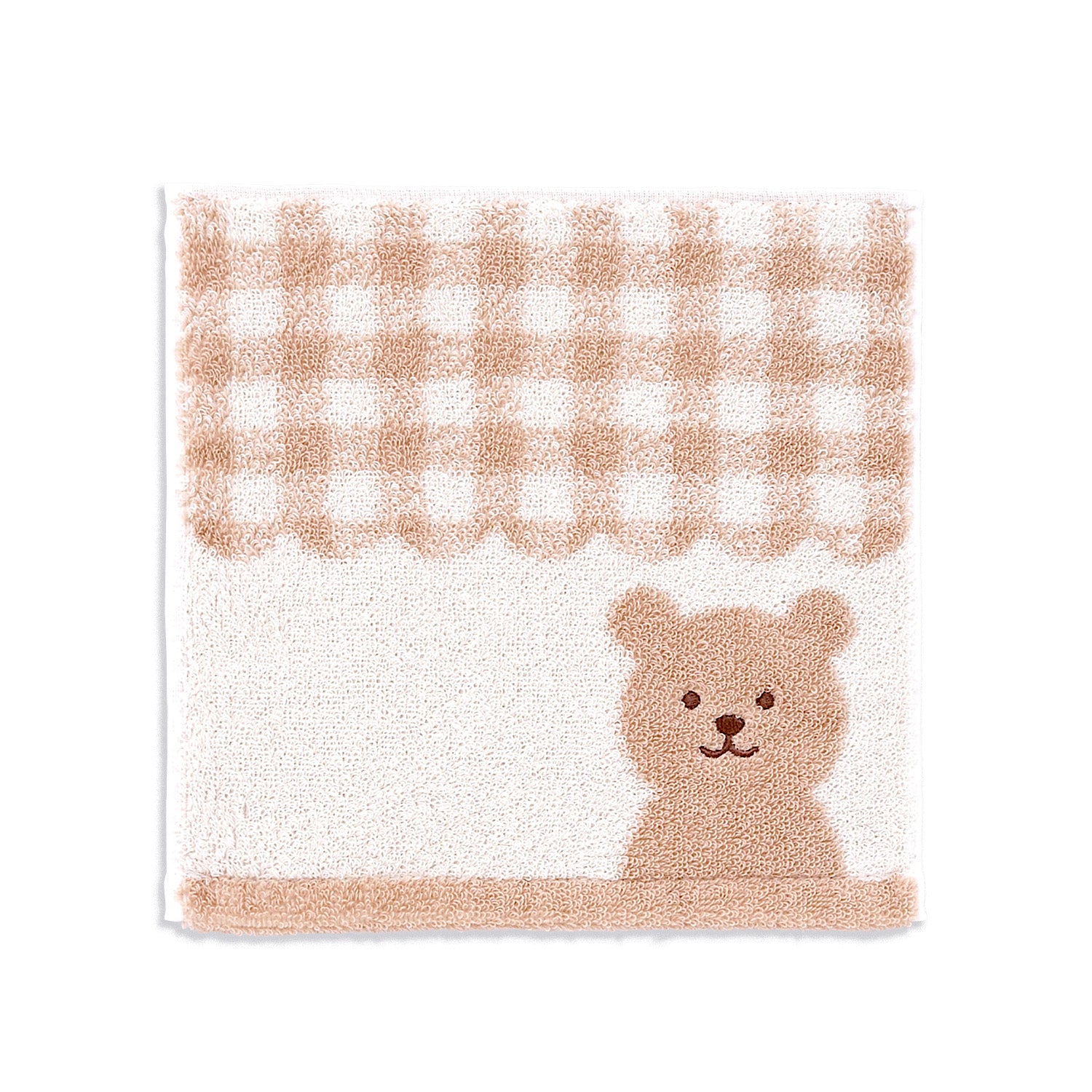 TMOC』ナチュラルベア チェック タオルハンカチ – タオル美術館公式