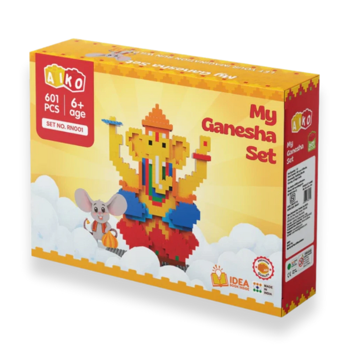 Aiko My Ganesha Set - 601 Pcs Building Construction Blocks Set