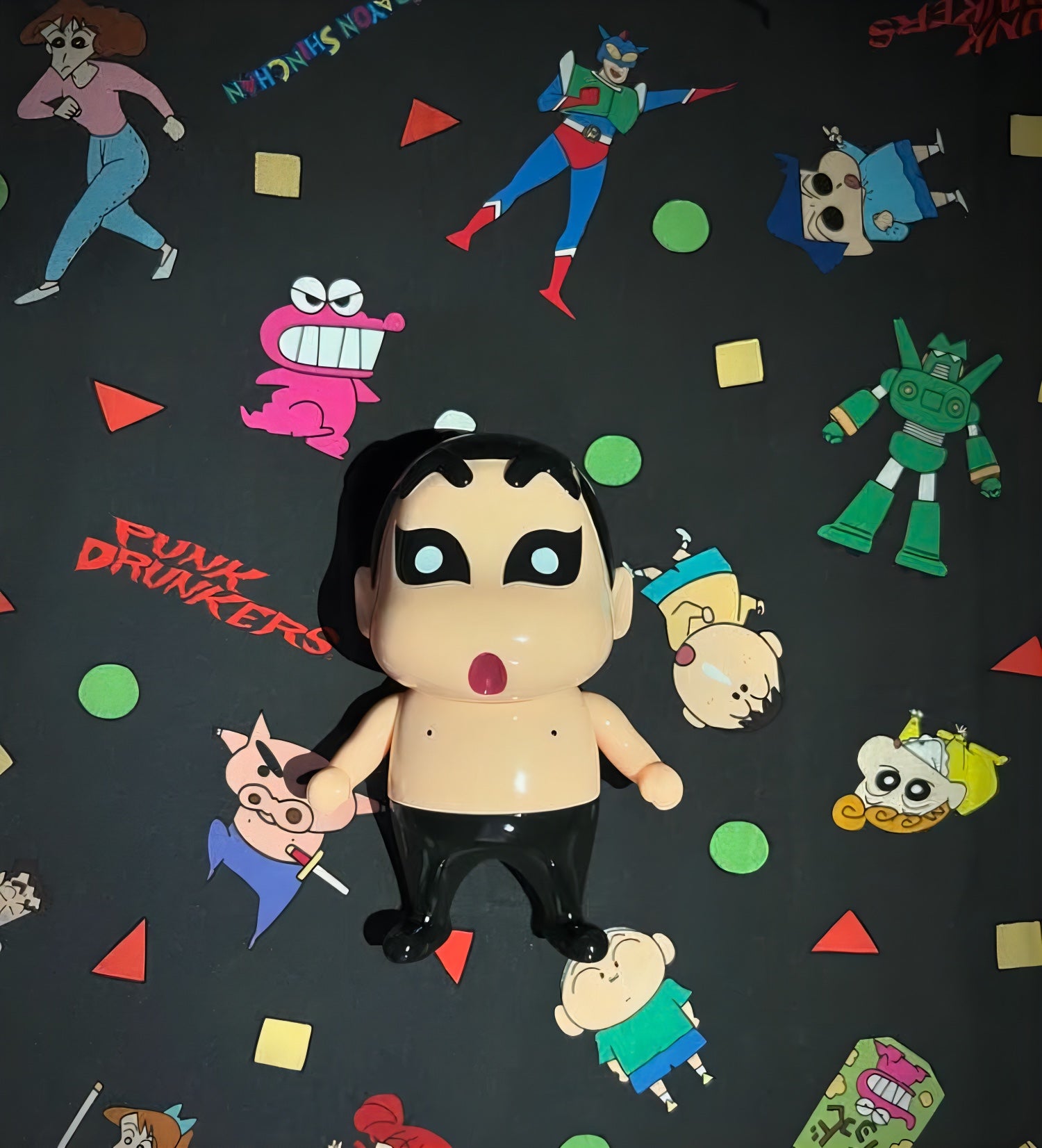 クレヨンしんちゃん アイツしんちゃん ソフビフィギュア PUNK DRUNKERS