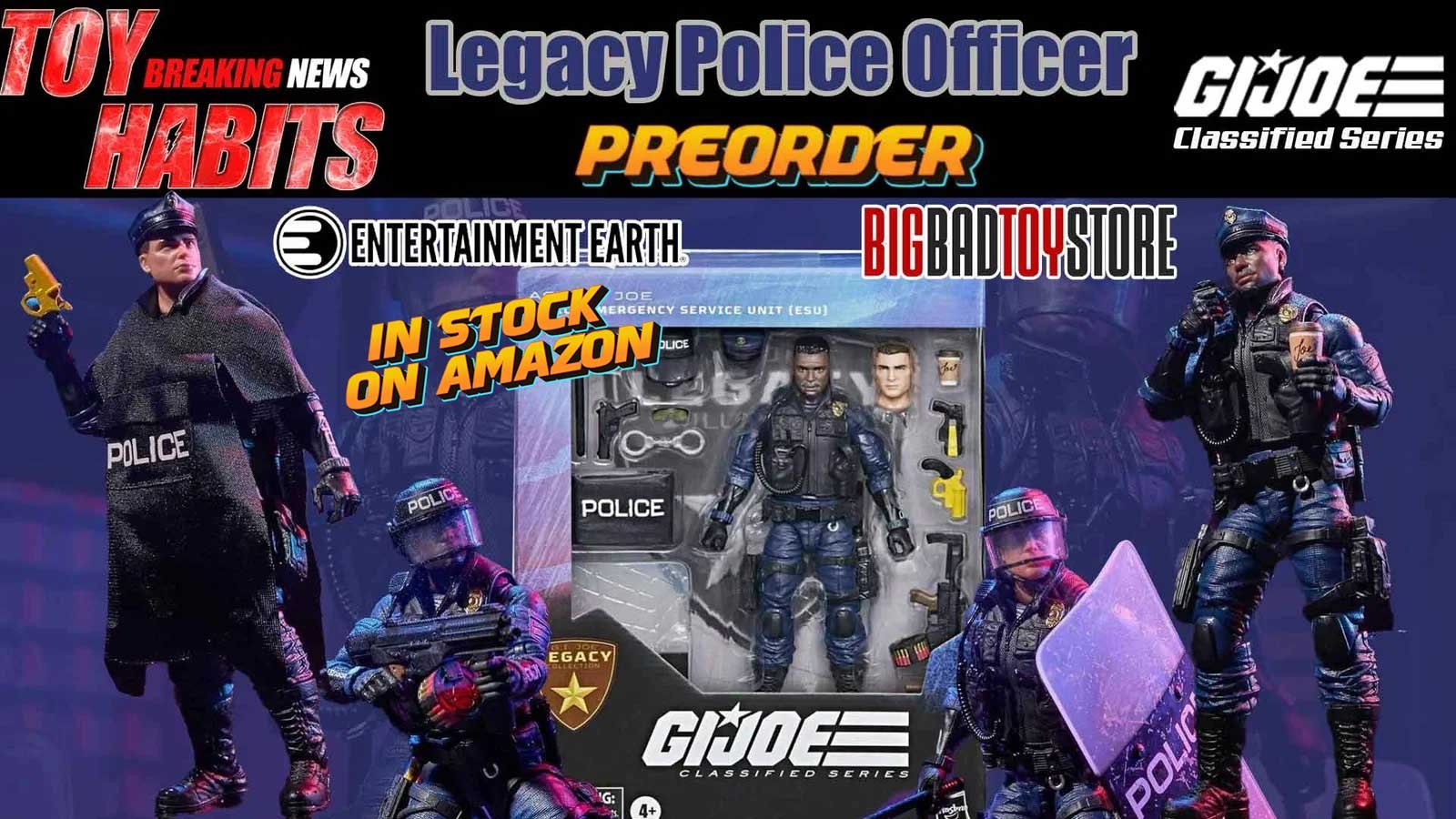 Legacy Police Officer GI Joe Classified Series Preorder - Toy Habits