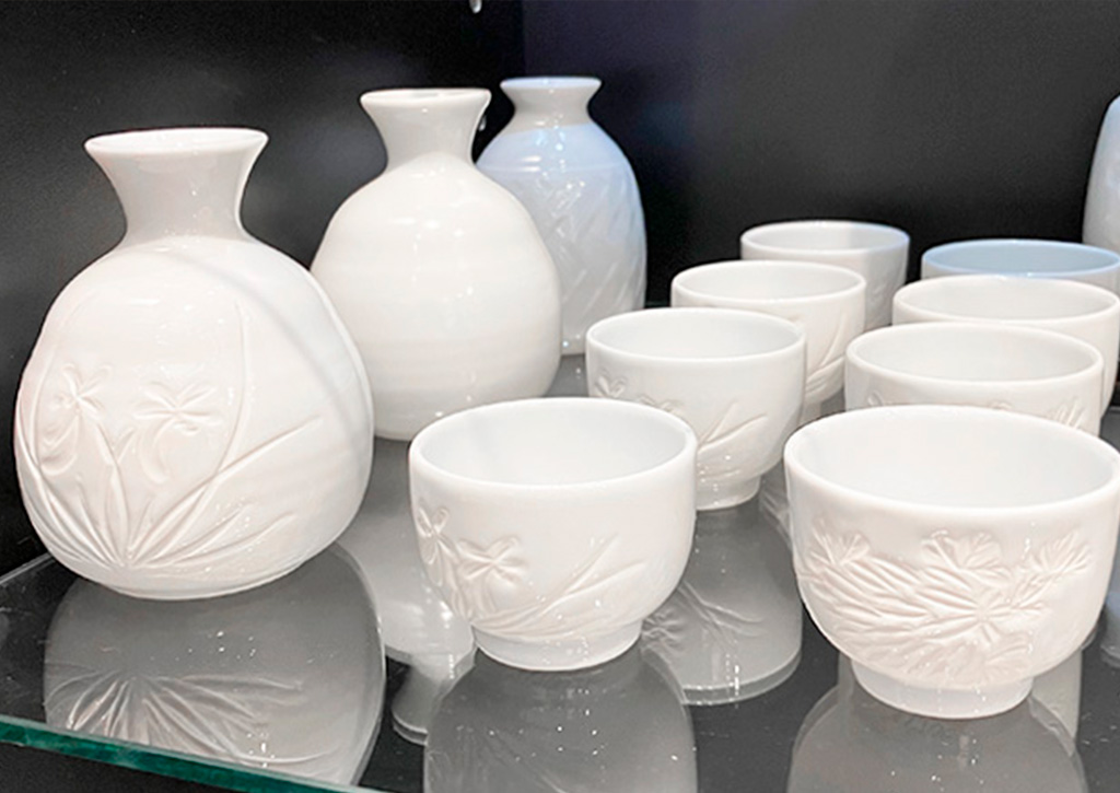 出石焼 白磁 手提げ 火鉢 [B31476] 【公式通販】