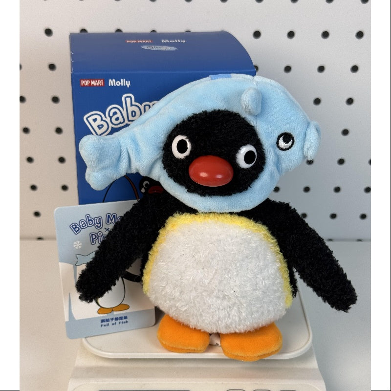 Baby Molly × Pingu Happy Fishing POPMART Baby MOLLY Pingu Happy