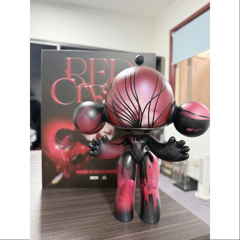 MEGA α SKULLPANDA Red Crystal 400% 2025 Limited Edition – TOYSEZ