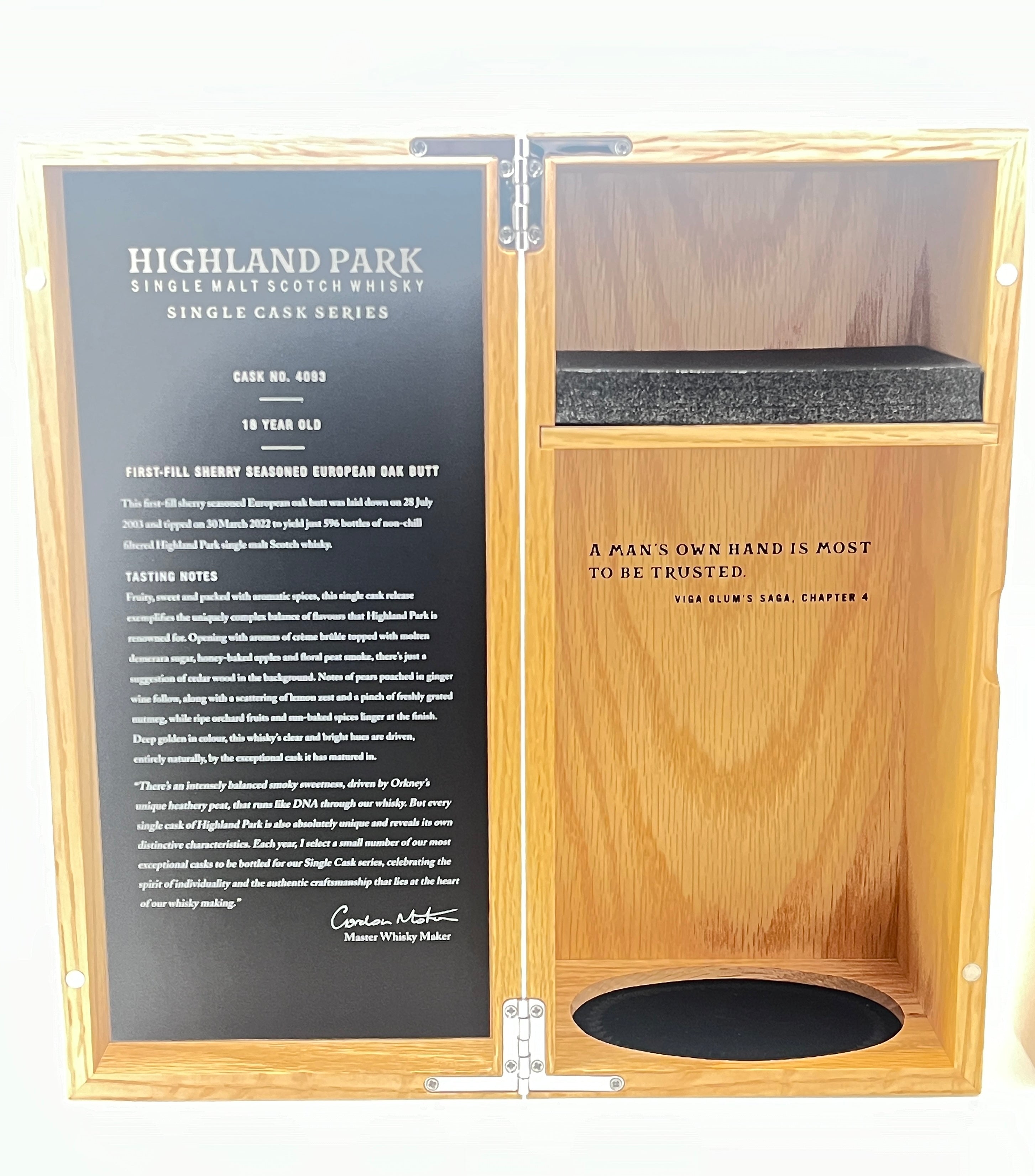 ハイランドパーク18年 MMWM2023限定 ♯4093（在庫1本）【スコッチ