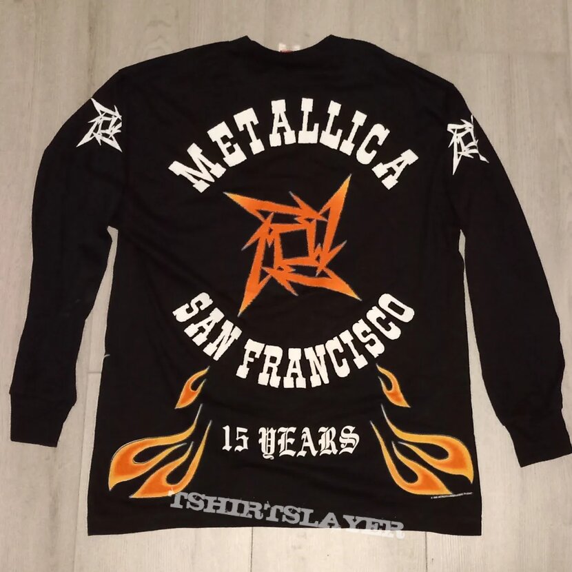 Metallica - 1996 San Francisco 15 Years Long sleeve | TShirtSlayer