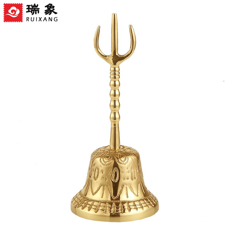 道家三清鈴純銅三叉鈴道教鈴鐺道士用品帝鐘| 協貿國際日用品生活1館