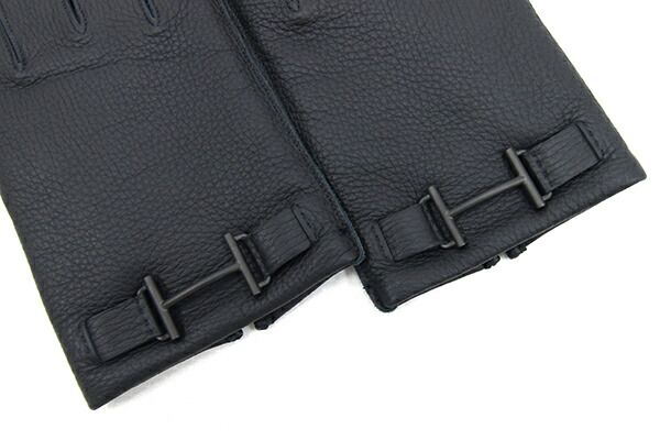 楽天市場】エルメス メンズグローブ ブラック ディアスキン カシミア