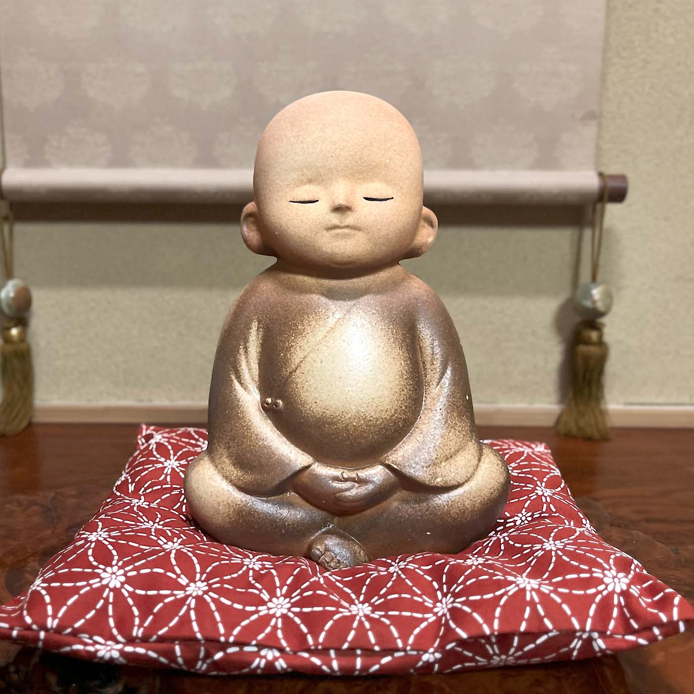 古布13 額 信楽焼 陶製 アート 美術品 壁掛け 古布13 額 信楽焼 陶製