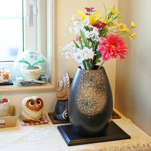 信楽焼 花入れ 置物 信楽焼の花入れ 鼓型 白｜園芸｜中川政七商店 公式