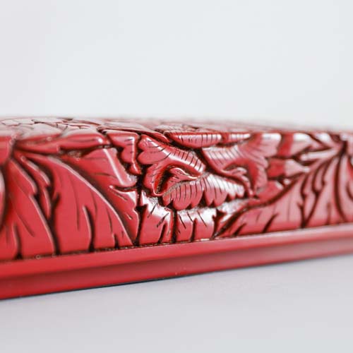 楽天市場】村上木彫堆朱 藤井漆工 硯箱 伝統工芸品 小物入れ