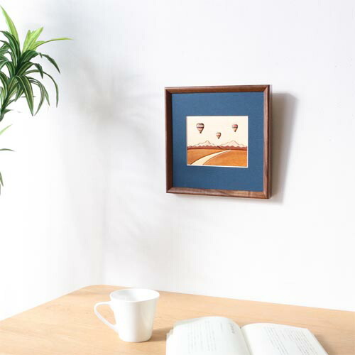 MUKU工房 工房ペッカー 寄木額絵 牧場 MUKU工房 工房ペッカー 寄木額絵