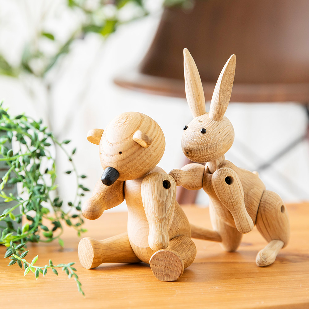 楽天市場】ﾏﾗｿﾝP5倍◇Woody Rabbit ウッディーラビット オブジェ 置物