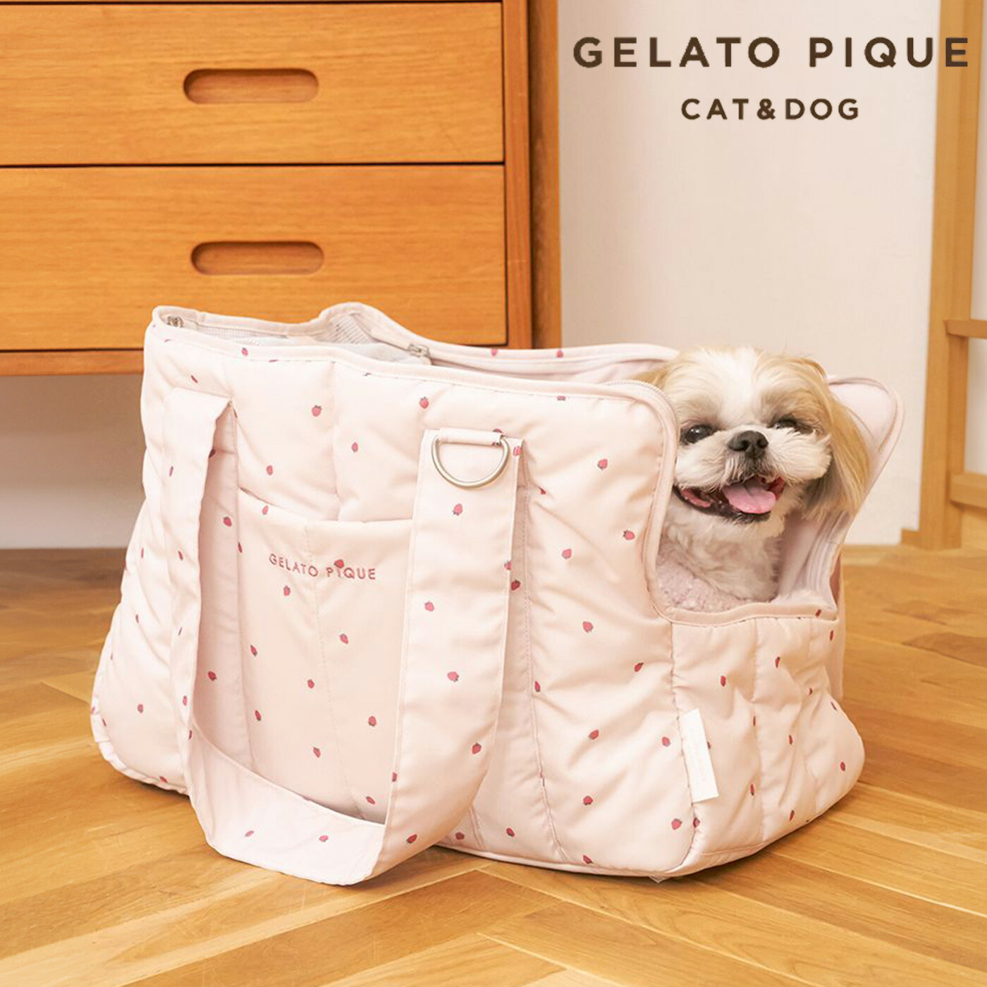 楽天市場】ジェラートピケ gelato pique CAT&DOG ストロベリー柄